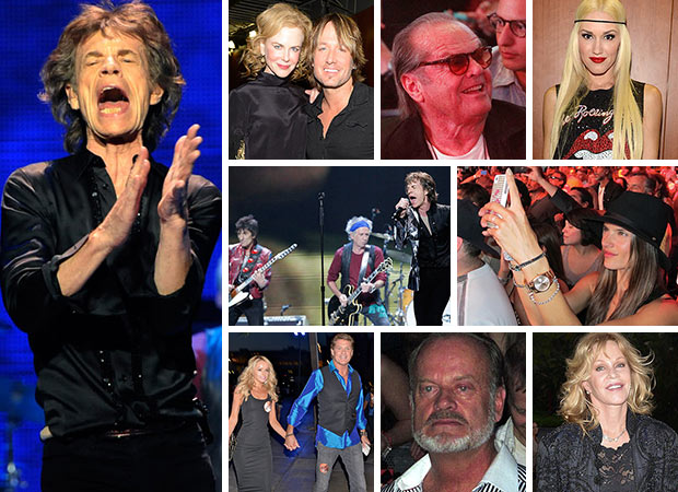 Seleb Nonton Rocker Gaek The Rolling Stones di LA